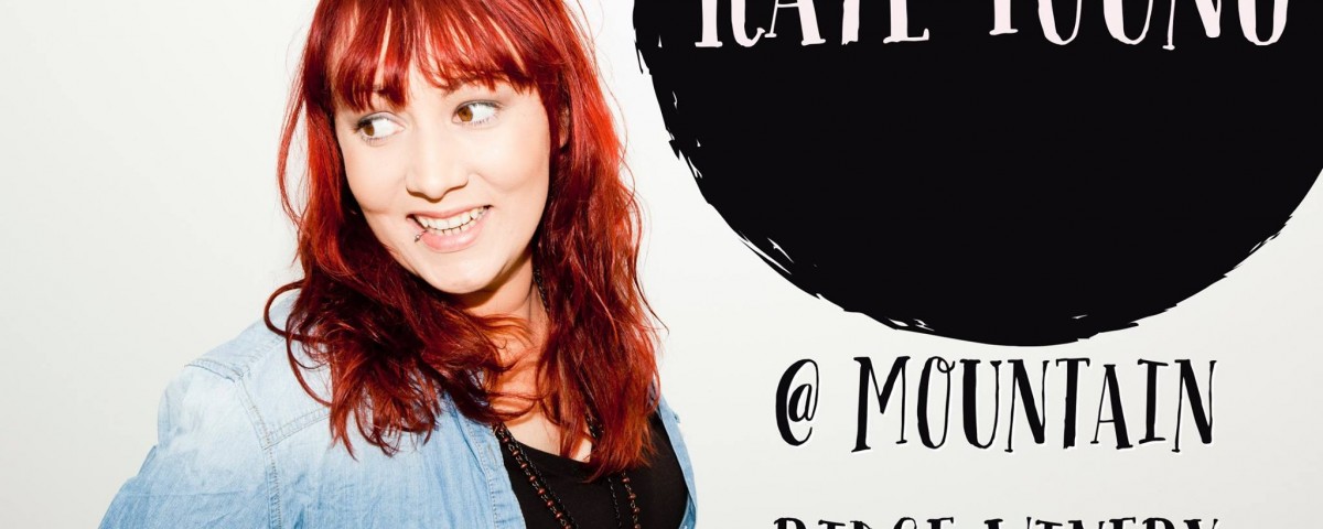 Kate Young playing live at Mountain Rige Wines, Berry