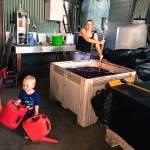 Young master Harry busy at work